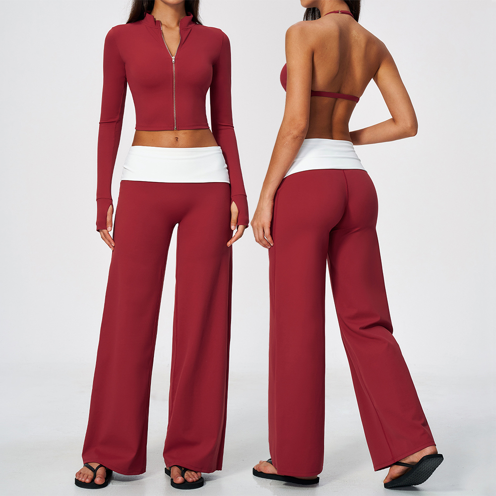 Zip Jacket Wide Leg Pants 2 Pi - Yoga In Fitness review and price