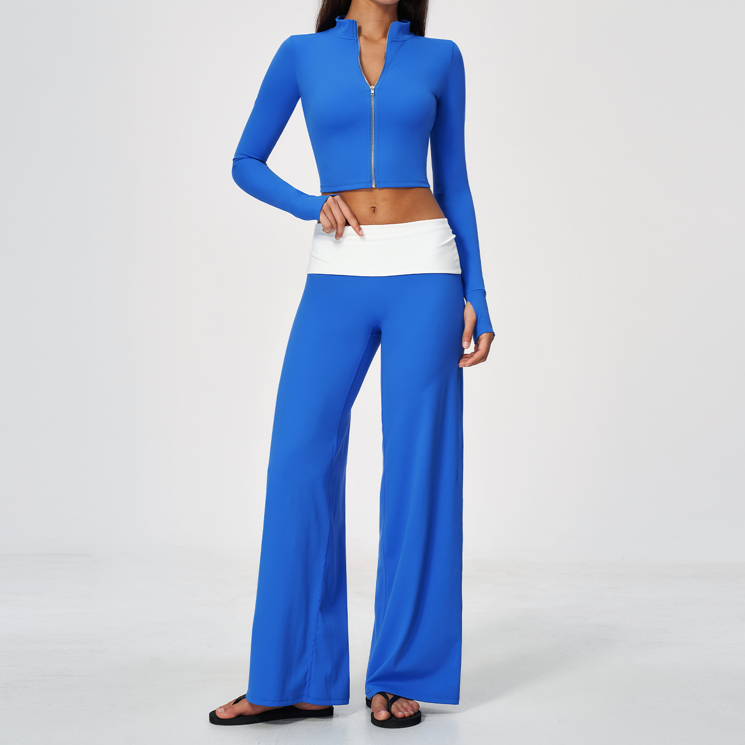 Zip Jacket Wide Leg Pants 2 Pi - Yoga In Fitness review and price