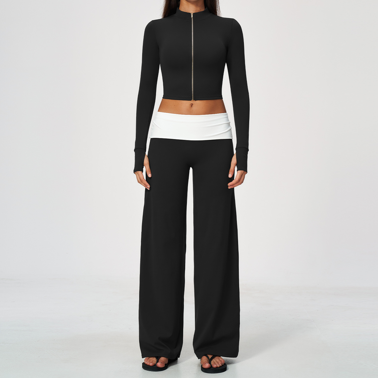 Zip Jacket Wide Leg Pants 2 Pi - Yoga In Fitness review and price