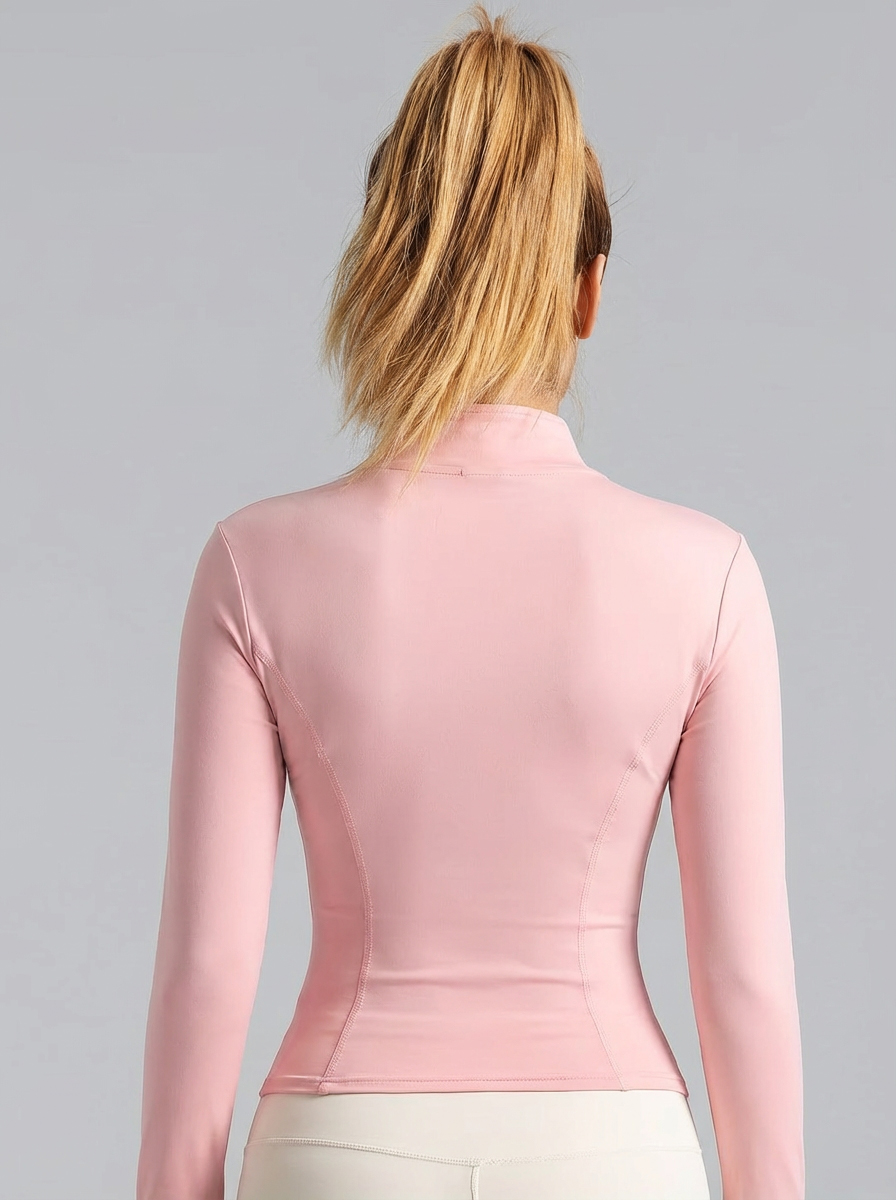 New Women Light Pink Yoga Coat - Yoga In Fitness review and price