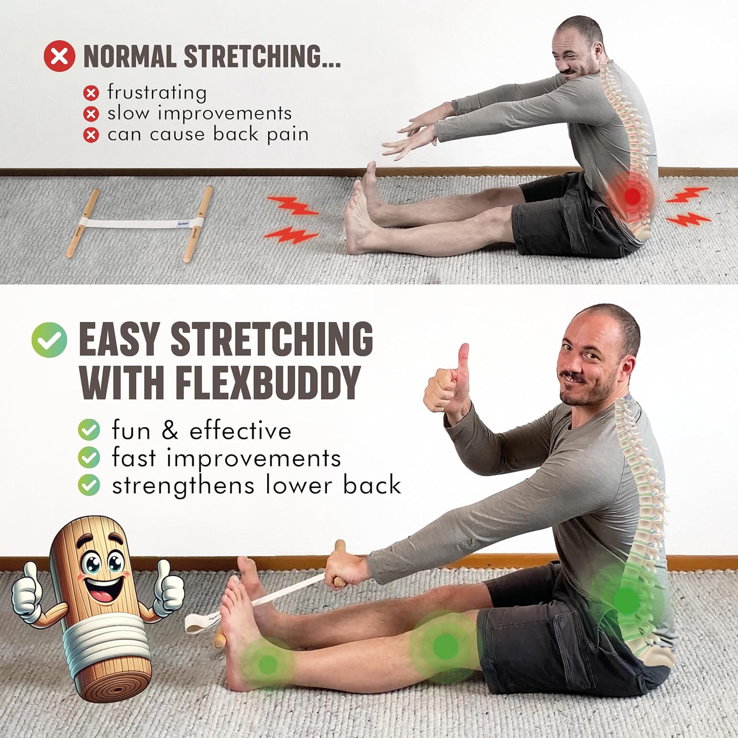 Hamstring Stretcher Adjustable - Yoga In Fitness review and price