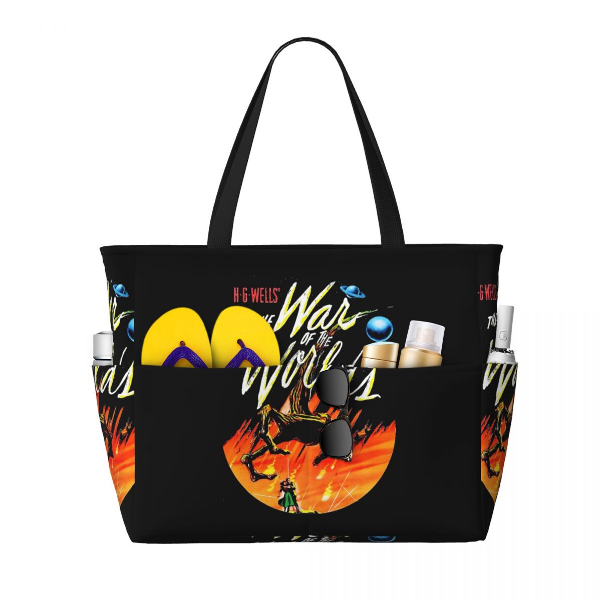 War Of The Worlds Beach Tote B - Yoga Fitness World review and price