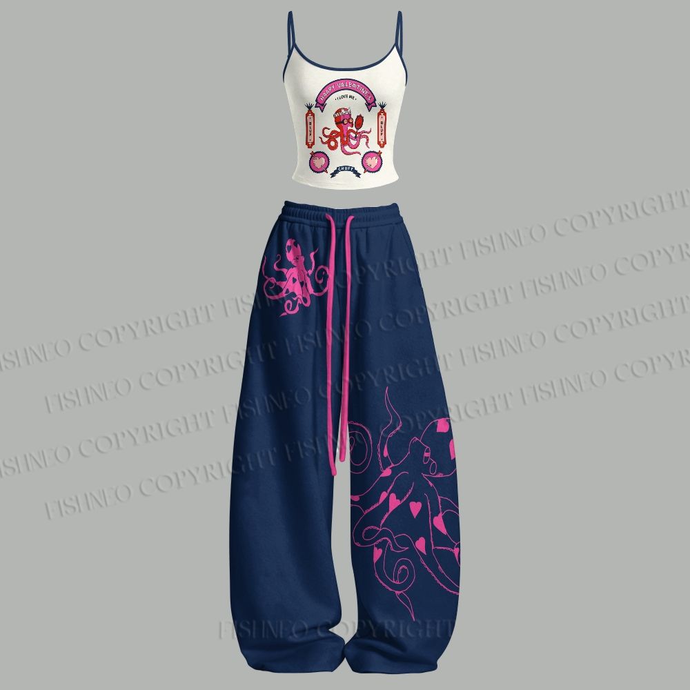 Octopus Top Elasticated Trouse - Yoga Fitness Outfit review and price