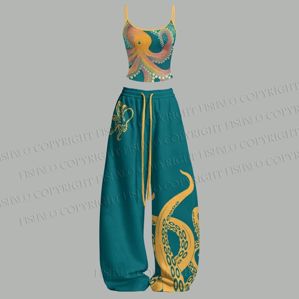 Octopus Top Elasticated Trouse - Yoga Fitness Outfit review and price