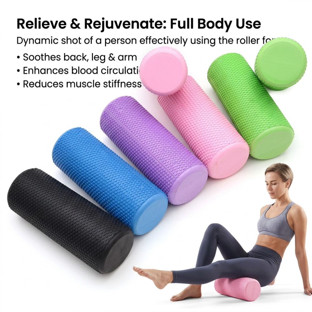 30/45CM Yoga Foam Roller High- - Yoga Fitness World review and price
