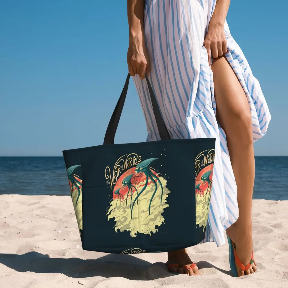 War Of The Worlds Beach Tote B - Yoga Fitness World review and price