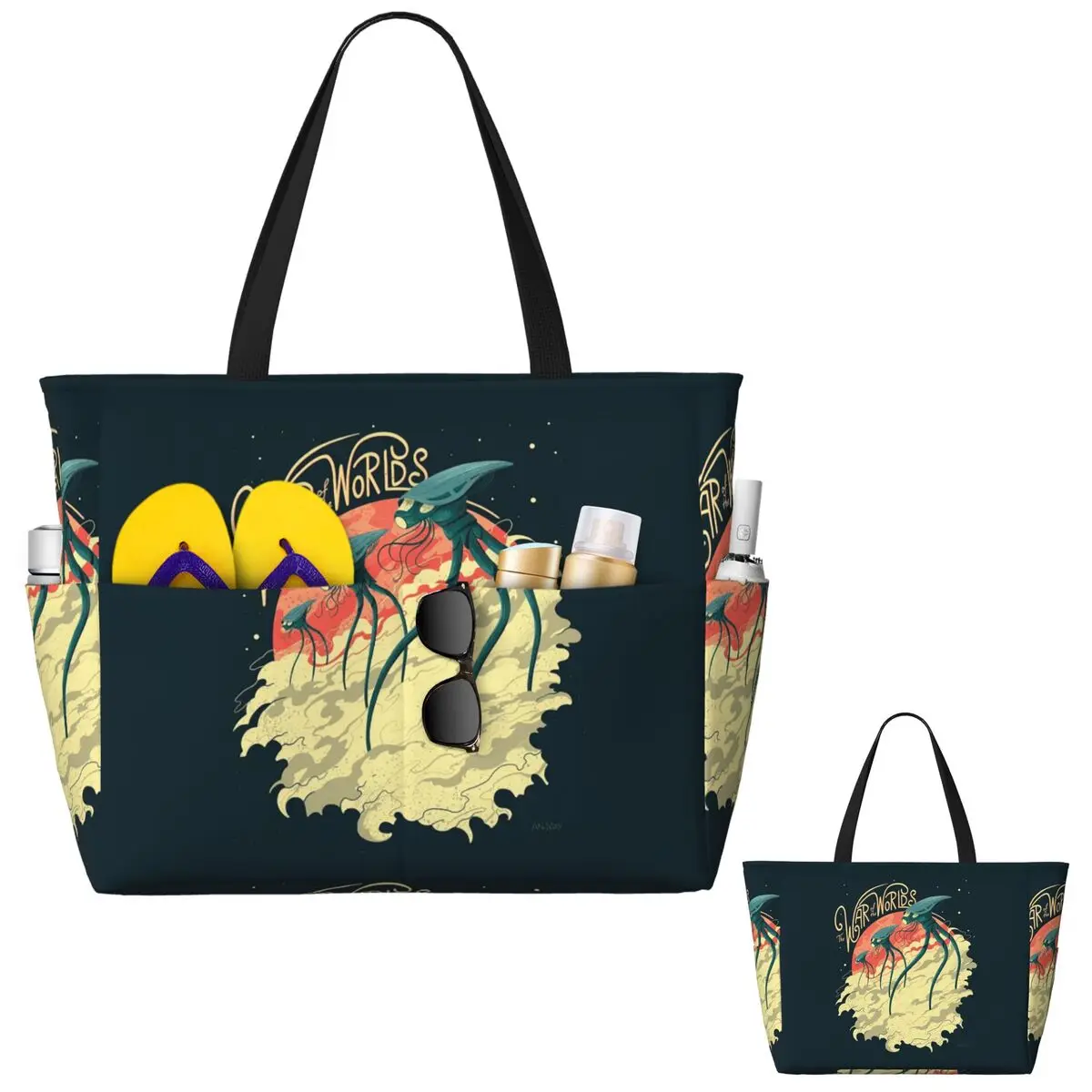 War Of The Worlds Beach Tote B - Yoga Fitness World review and price