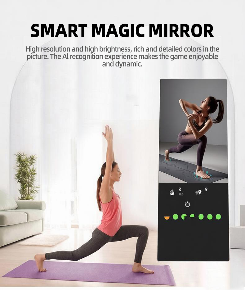 Smart A-Shape Fitness Mirror w - Yoga Fitness Hotel review and price