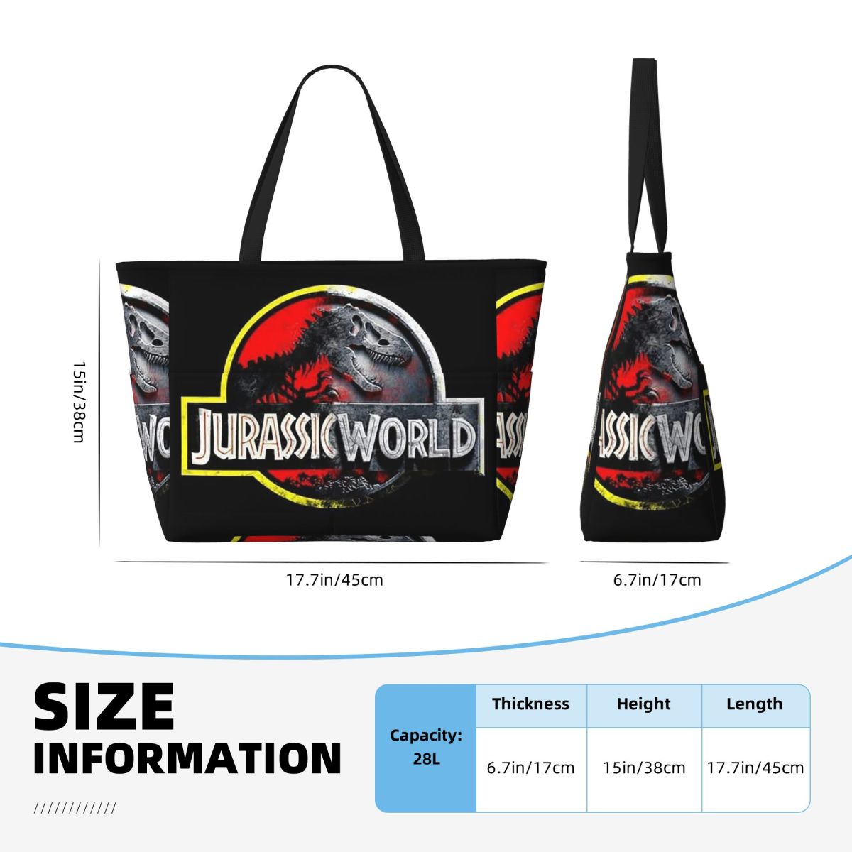 Jurassic World Beach Tote Bag  - Yoga Fitness World review and price